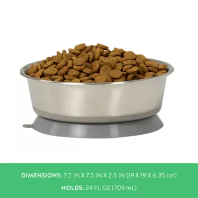 Product Top Paw® Stainless Steel Suction Base Dog Bowl