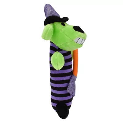 Product Multipet® Halloween Witch Bobo with Shiny Hat and Broom 6"