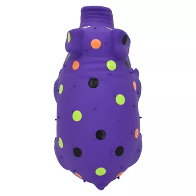 Product Multipet® Halloween Purple Globlet Grunting Pig with Polka Dots 8"