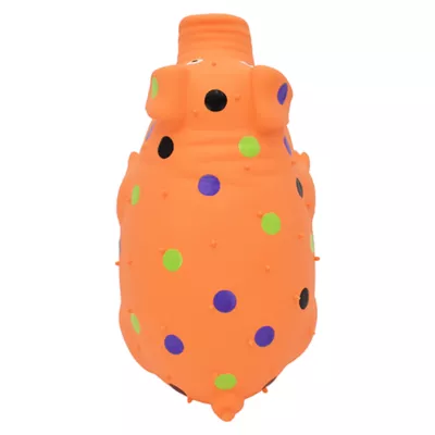 Product Multipet® Halloween Orange Globlet Grunting Pig with Polka Dots 8"