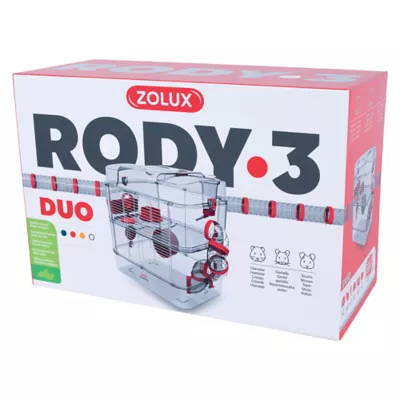 Product Rody.3 Duo 2-Story Small Animal Habitat, Grenadine