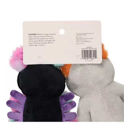 Product Thrills & Chills® Squeaker Plush Owl & Mouse Dog Toys - 2 PK