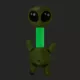 Product Thrills & Chills® Squeaker Long Neck Glow-in-the-Dark Alien Plush Dog Toy