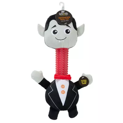 Product Thrills & Chills® Squeaker Long Neck Glow-in-the-Dark Vampire Plush Dog Toy