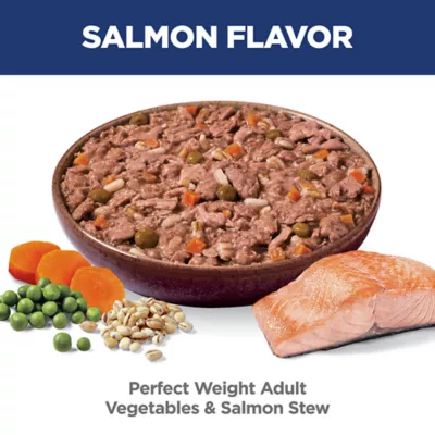 Product Hill's Science Diet Perfect Weight Adult Wet Dog Food Topper - Vegetables & Salmon, 2.8 oz