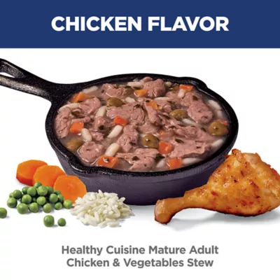 Product Hill's Science Diet Healthy Cuisine Senior 7+ Wet Dog Food Topper - Chicken & Vegetable, 2.8 oz