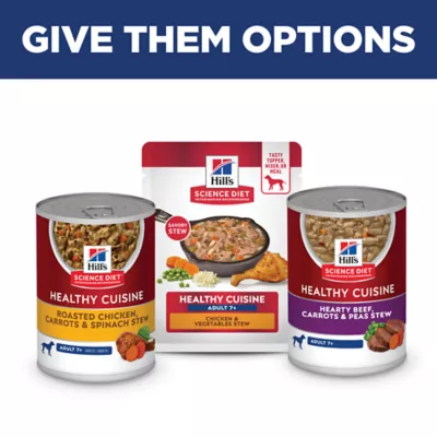 Product Hill's Science Diet Healthy Cuisine Senior 7+ Wet Dog Food Topper - Chicken & Vegetable, 2.8 oz