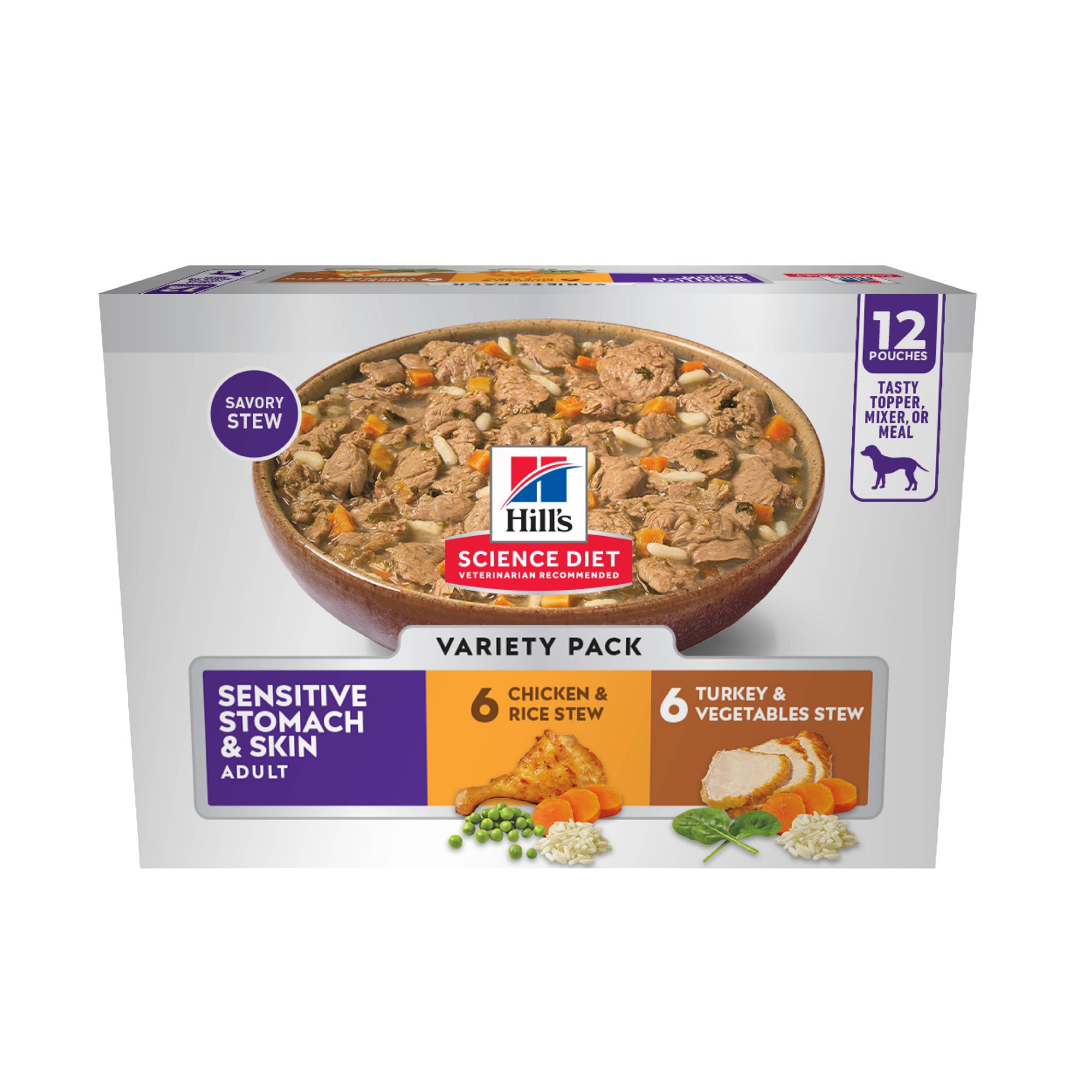 Hill's Science Diet Sensitive Stomach & Skin Variety Pack Adult Wet Dog Food Topper by Hill's Science Diet