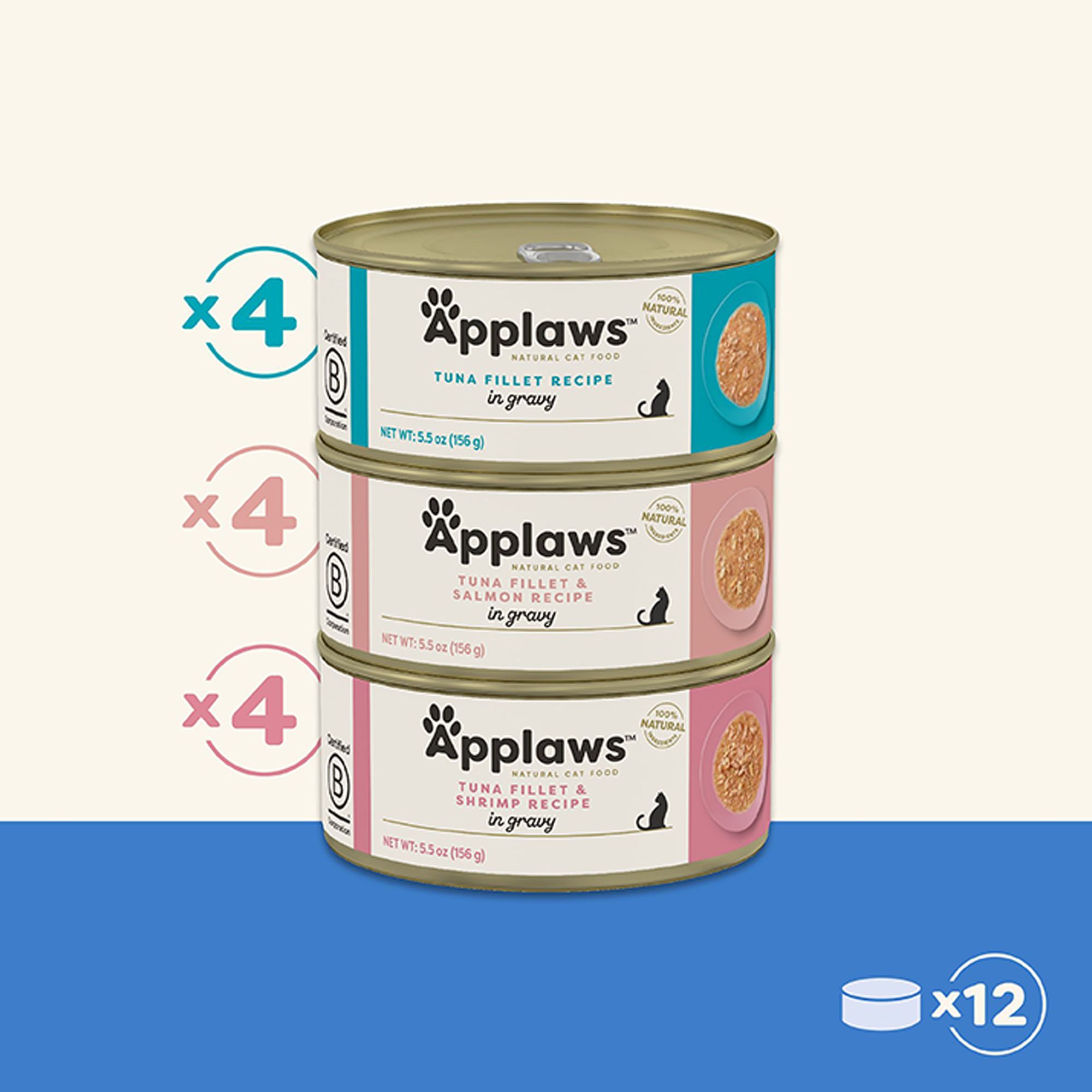 Applaws Cat - Gravy, Fish, Variety Pack, 12 CT, 66 OZ - thumbnail 4