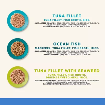 Product Applaws Cat - Broth, Fish, Variety Pack, 36 CT, 88.92 OZ