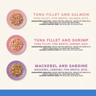 Product Applaws Cat - Broth, Fish, Variety Pack, 36 CT, 88.92 OZ