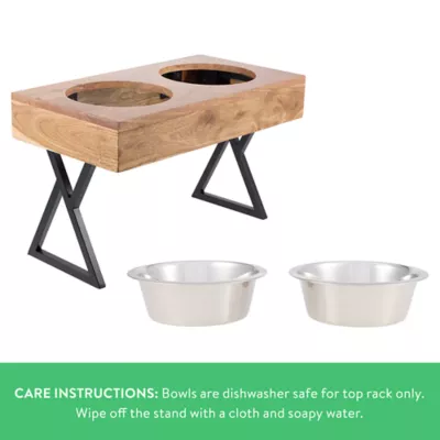 Product Top Paw® Adjustable BPA Free Double Diner with 2 Bowls