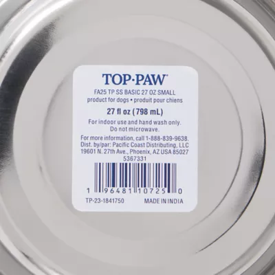 Top Paw® Basic Stainless Steel Dog Bowl - Image 7