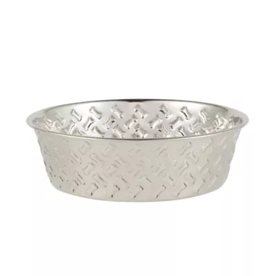 Top Paw® Embossed Bone Dog Bowl - Image 1