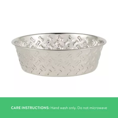 Top Paw® Embossed Bone Dog Bowl - Image 3