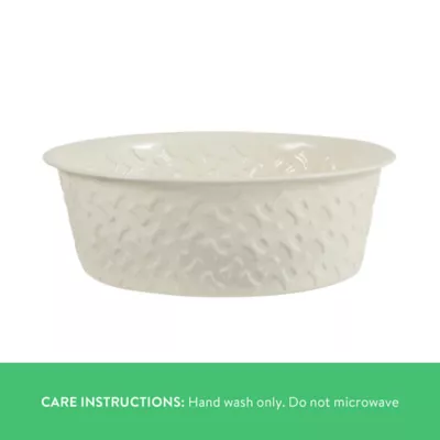 Top Paw® Embossed Bone Dog Bowl - Image 3