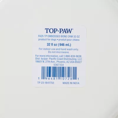 Top Paw® Embossed Bone Dog Bowl - Image 7