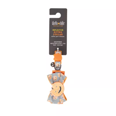 Product Thrills & Chills® Pumpkin Bow Cat Collar