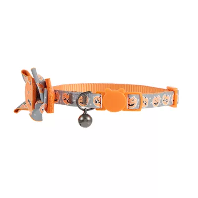 Product Thrills & Chills® Pumpkin Bow Cat Collar