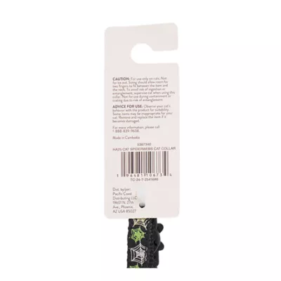 Product Thrills & Chills® Spiderwebs Cat Collar