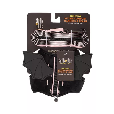 Product Thrills & Chills® Halloween Cat and Bat Kitten Harness