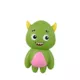 Product Thrills & Chills® Squeaker Vinyl Alien Dog Toy