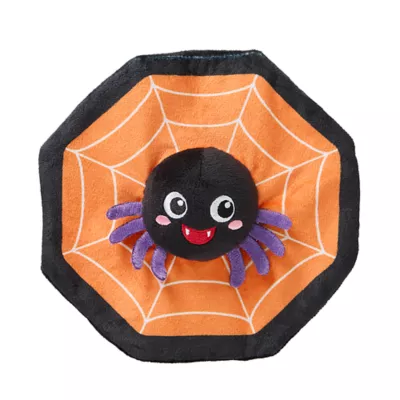 Product Thrills & Chills® Flattie Spider Dog Toy with Squeaker & Crinkly Sounds