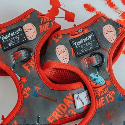 Product Sassy Woof Friday Halloween Adjustable Harness