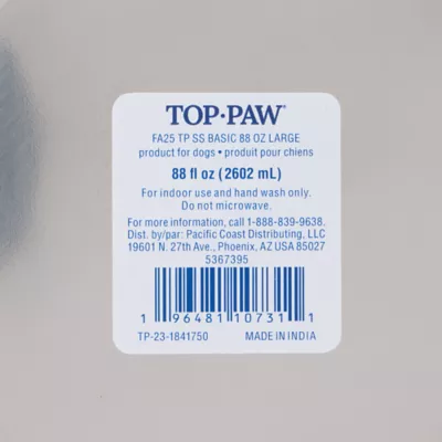Product Top Paw® Basic Stainless Steel Dog Bowl