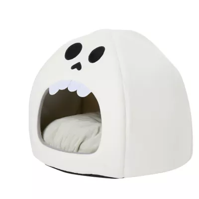 Product Thrills & Chills® Skeleton Hut with Scratcher for Cats