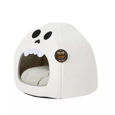 Product Thrills & Chills® Skeleton Hut with Scratcher for Cats