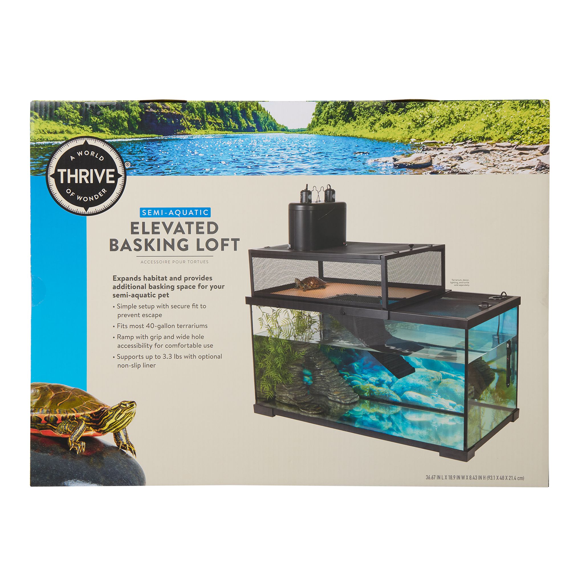 Thrive Terrarium Elevated Turtle Basking Loft - thumbnail 6