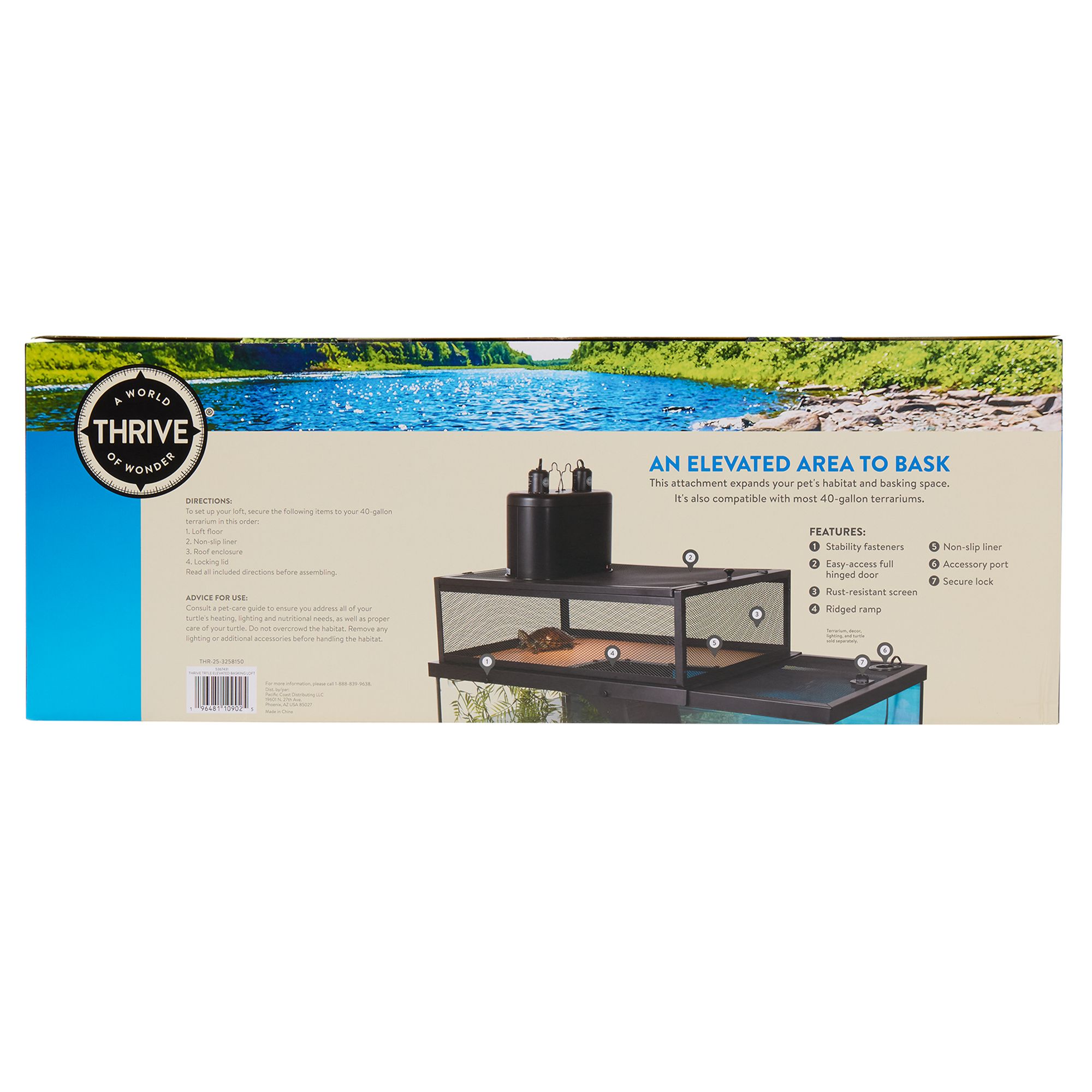 Thrive Terrarium Elevated Turtle Basking Loft - thumbnail 7
