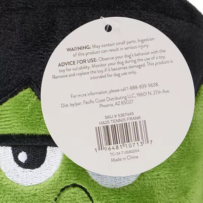 Product Thrills & Chills® Tennis Ball Rope with Frankenstein Plush Dog Toy