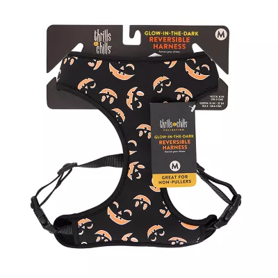 Product Thrills & Chills® Black and Orange Reversible Harness