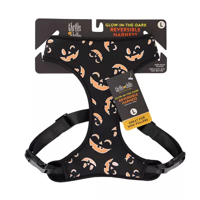 Product Thrills & Chills® Black and Orange Reversible Harness