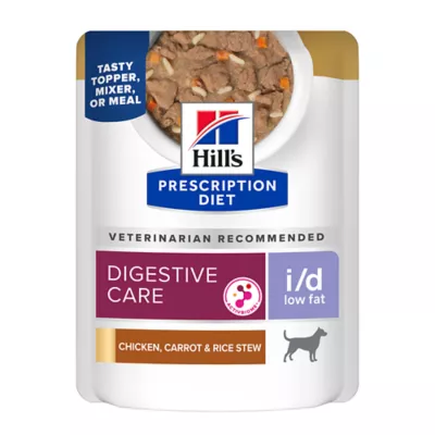 Product Hill's Prescription Diet i/d Low Fat Digestive Care All Life Stages Dog Food Topper, Mixer or Meal
