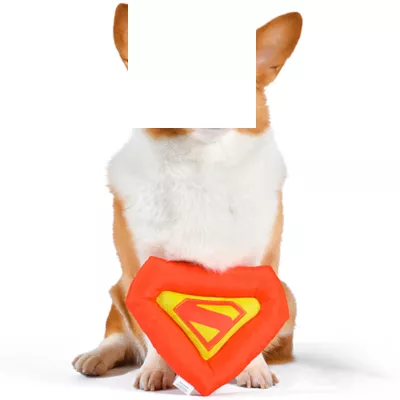 Product DC Comics Superman Plush Symbol Dog Toy 8"