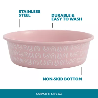 Product Full Cheeks™ Small Pet Stainless Steel Food Bowl