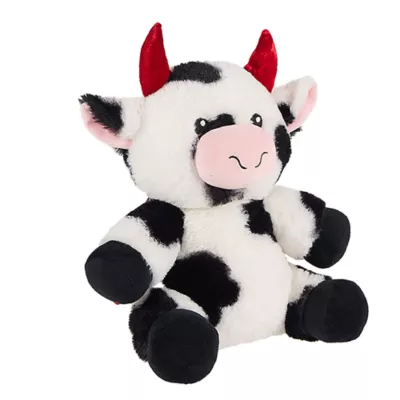 Product PetSmart Charities® Thrills & Chills® Plush Squeaker Cow, Dog Toy
