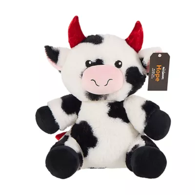 Product PetSmart Charities® Thrills & Chills® Plush Squeaker Cow, Dog Toy