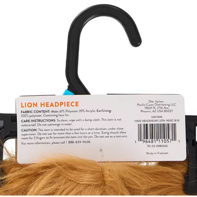 Product Thrills & Chills® Headwear Costume for Pets- Witch, Unicorn, Cupcake and Lion