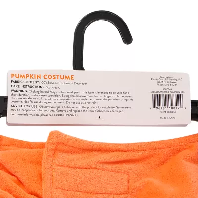 Product Thrills & Chills® Pet Pumpkin Costume, Dog & Cat