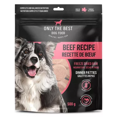 Product Only The Best Freeze-Dried Raw Adult Dog Food Dinner Patties - Beef