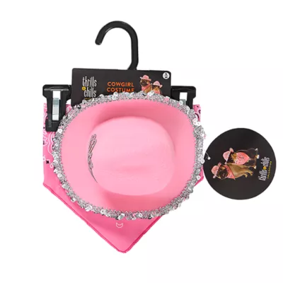 Product Thrills & Chills® Pink Cowgirl Hat & Bandana