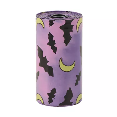 Product Thrills & Chills® Halloween Waste Pick Up Bags, Bats, 15 Count