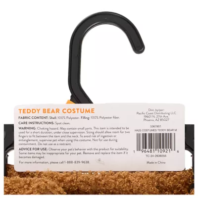 Thrills & Chills® Pet Teddy Bear Costume, Dog & Cat - Image 7