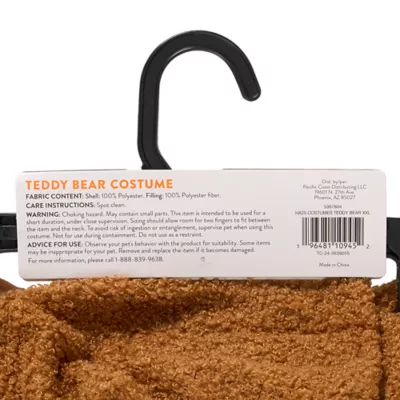 Product Thrills & Chills® Pet Teddy Bear Costume, Dog & Cat