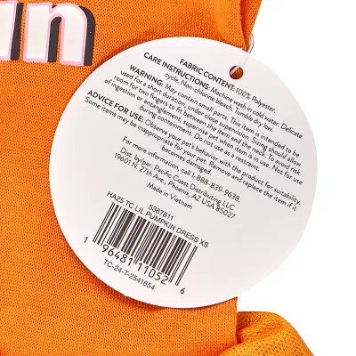 Product Thrills & Chills® Pumpkin Dress, Dog and Cat