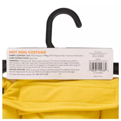 Product Thrills & Chills® Pet Hot Dog Costume, Dog & Cat